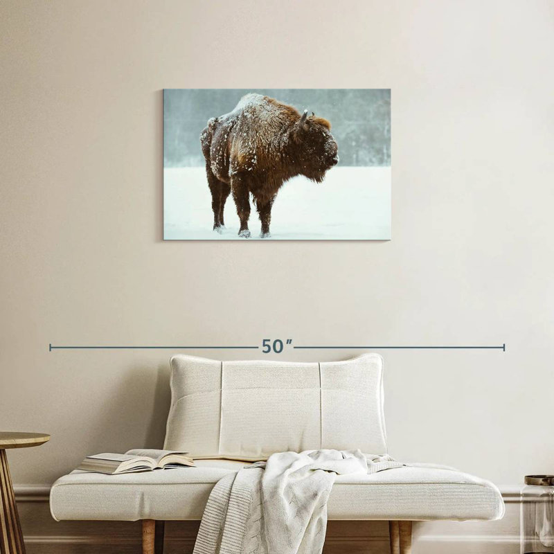 Bison des neiges Brampt, H 20 po x l 30 po