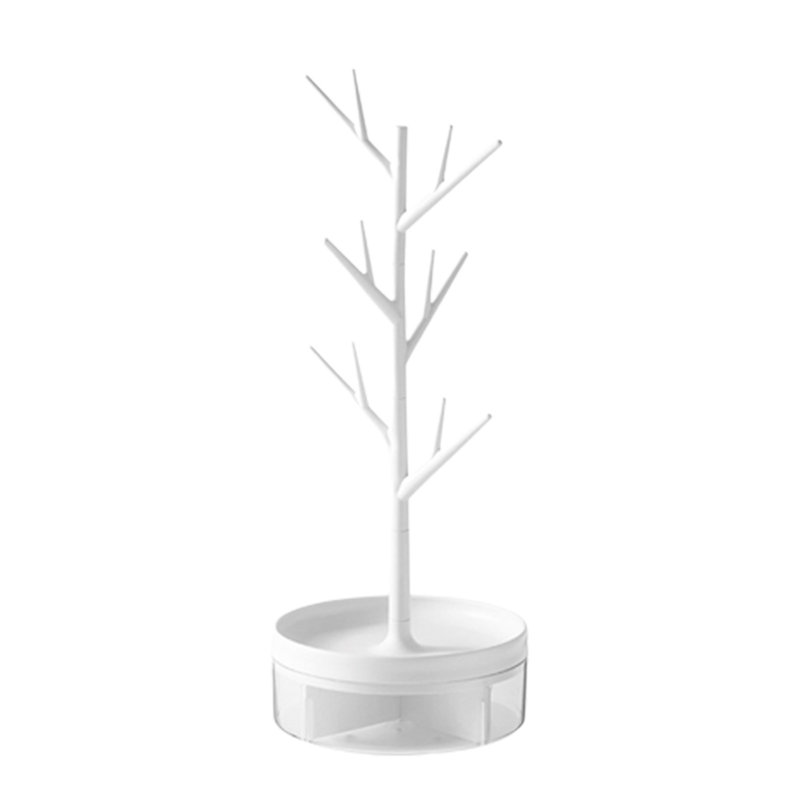 Support à bijoux, arbre de rangement pour collier, tours de présentation pour boucles d'oreilles pour bijoux, support pour bijoux à longs colliers et bracelets pour commode de salle de bain