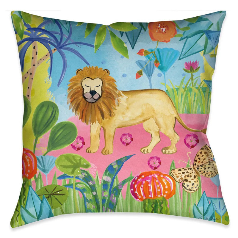 Coussin décoratif Jungle Lion
