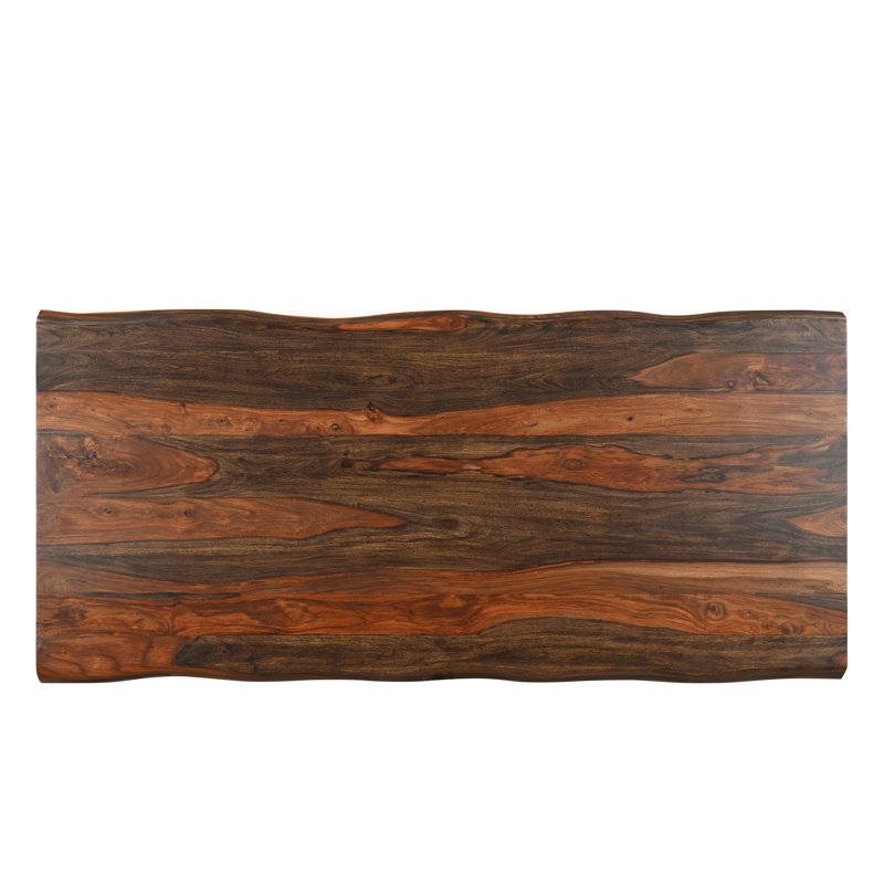 Chaliyah Solid Wood Dining Table, 40" W x 86" L, Walnut