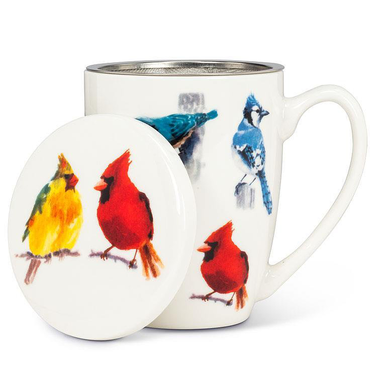 Jimcy Bone China/Stainless Steel Coffee Mug