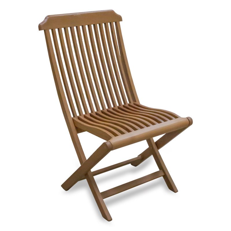 Teak Solid Wood Outdoor Folding Dining Side Chair