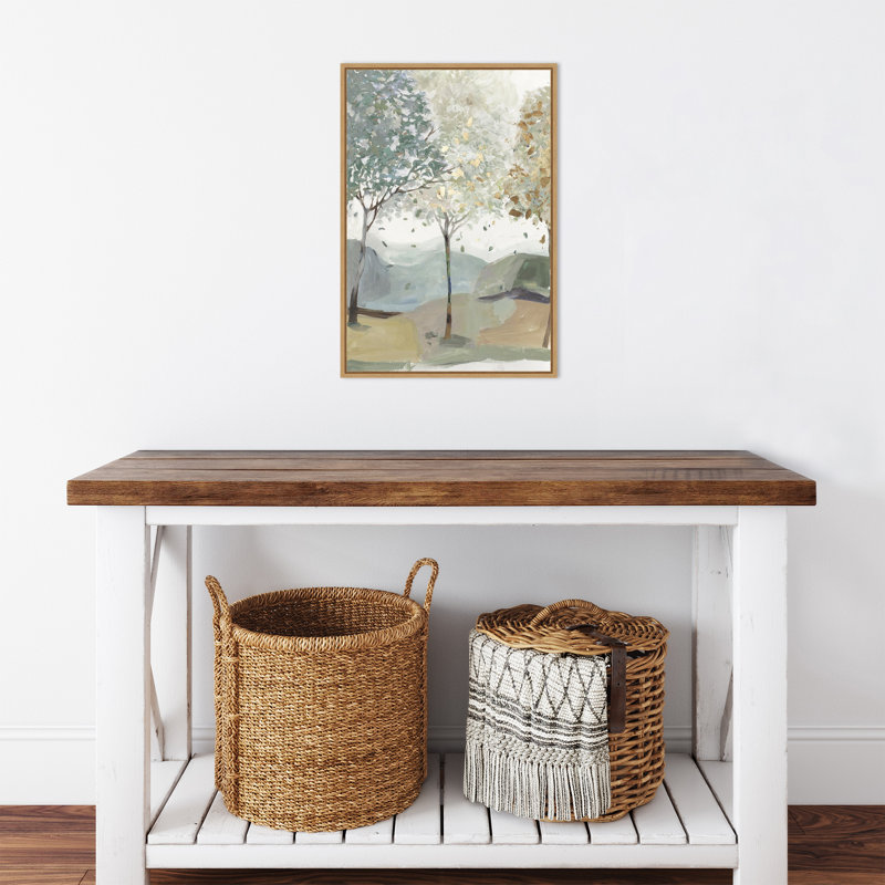 «Breezy Landscape Trees III» par Allison Pearce, reproduction sur toile flottante