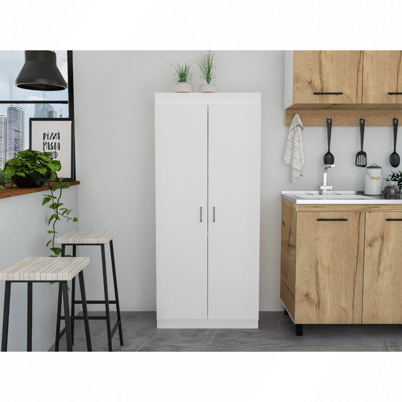 Pantry Cabinet, Double Door,Five Shelves