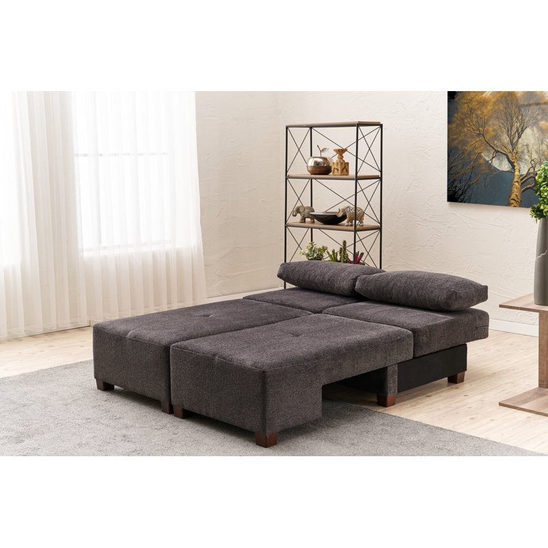 Canapé-lit 3 places, Anthracite