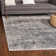 Tapis oriental bleu et gris Lanett
