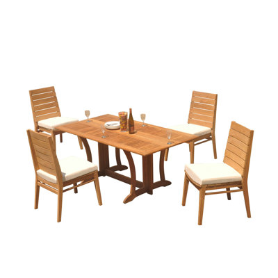 Outdoor 9 - Piece Teak Dining Set