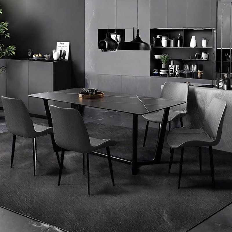 Table de rock rectangulaire nordique italienne minimaliste italienne, 5, H 29,53 po x L 55,12 po x l 31,5 po