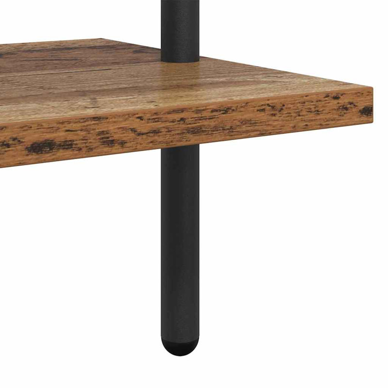  Bookshelf Old Wood Engineered Wood, (5 Shelves) 168cm H x 60cm W x 24cm D, Old Wood