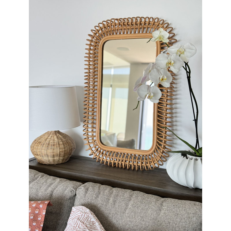 Whitcomb Rattan Rectangle Mirror