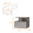 Concrete Floating Nightstand With 2 Shelf And Generous Storage For Bedroom Objects-1462219145