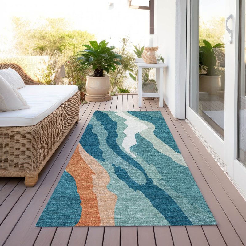 Machine Washable Indoor/Outdoor Chayden ACN1047 Rug, Runner 2'3" x 7'6"