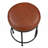 Faux Leather Backless Counter Height Stool