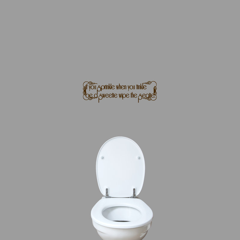 Décalcomanie murale si vous arrosez votre tintantes, Brun chocolat