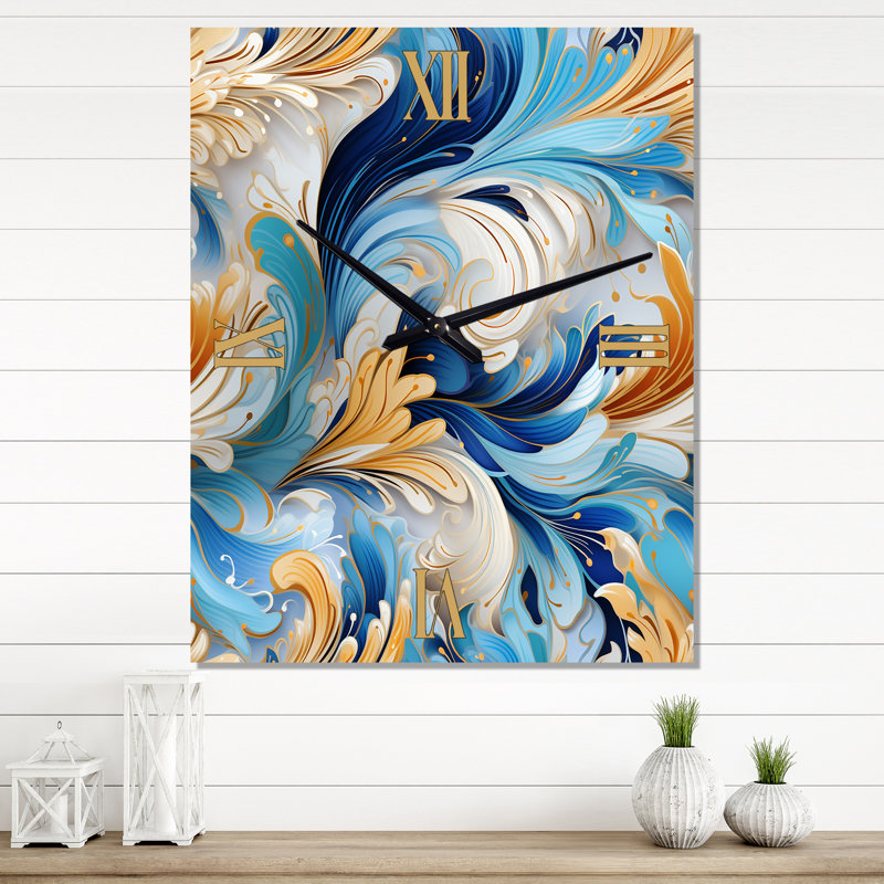 Jalis - Horloge murale moderne glam, H 32 po x l 16 po x P 1 po