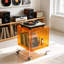 Table de chevet roulante en forme de cube acrylique pour tourne-disque, verte/orange/rouge-1961970032-1961970039
