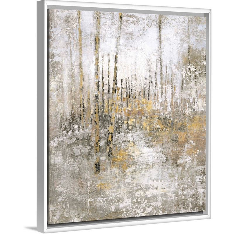 «Morning Hike II» par Alexys Henry, impression sur toile, Cadre flottant blanc, H 32 po x l 26 po x P 1,75 po
