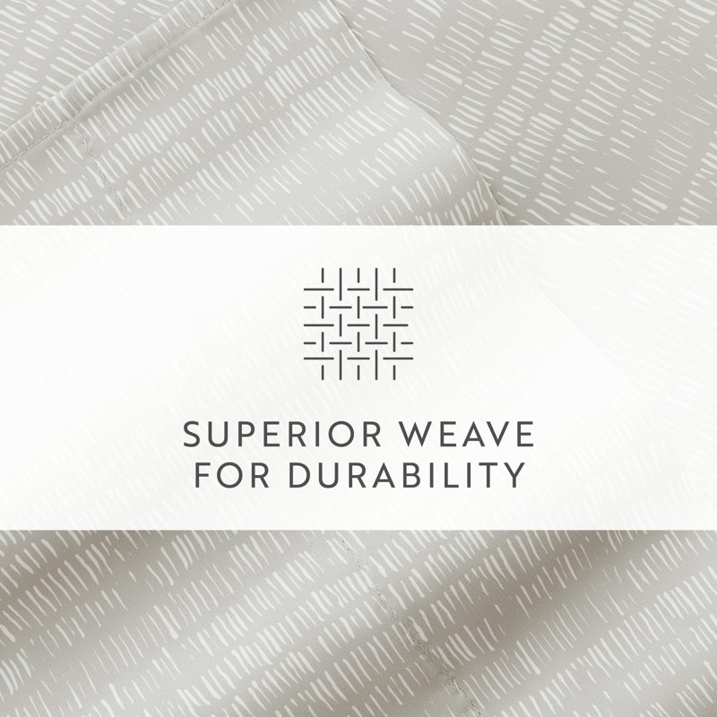 California King Light Grey Striped Microfiber Sheet Set