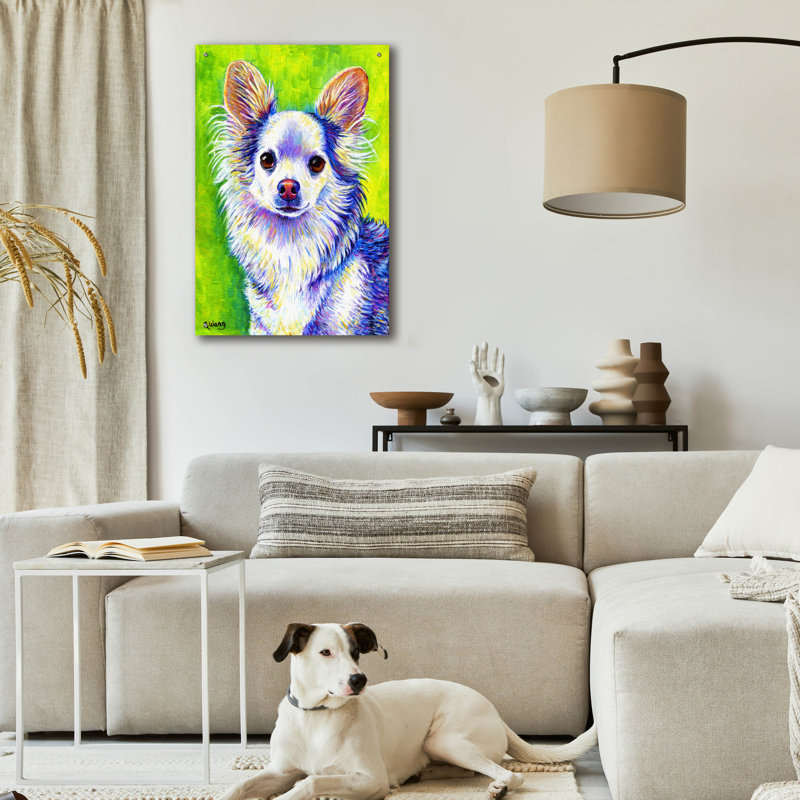 «Cute Chihuahua» par Rebecca Wang Art, H 36 po x l 24 po x P 0,2 po