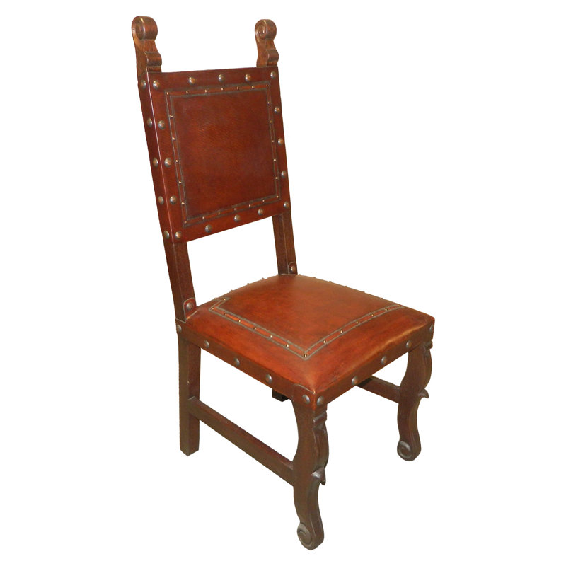 Chaise d'appoint en cuir Seibel, Brun antique