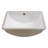 White Ceramic Rectangular Undermount Bathroom Sink With Overflow (18.5 In. X 14 In.) | Gift Idea