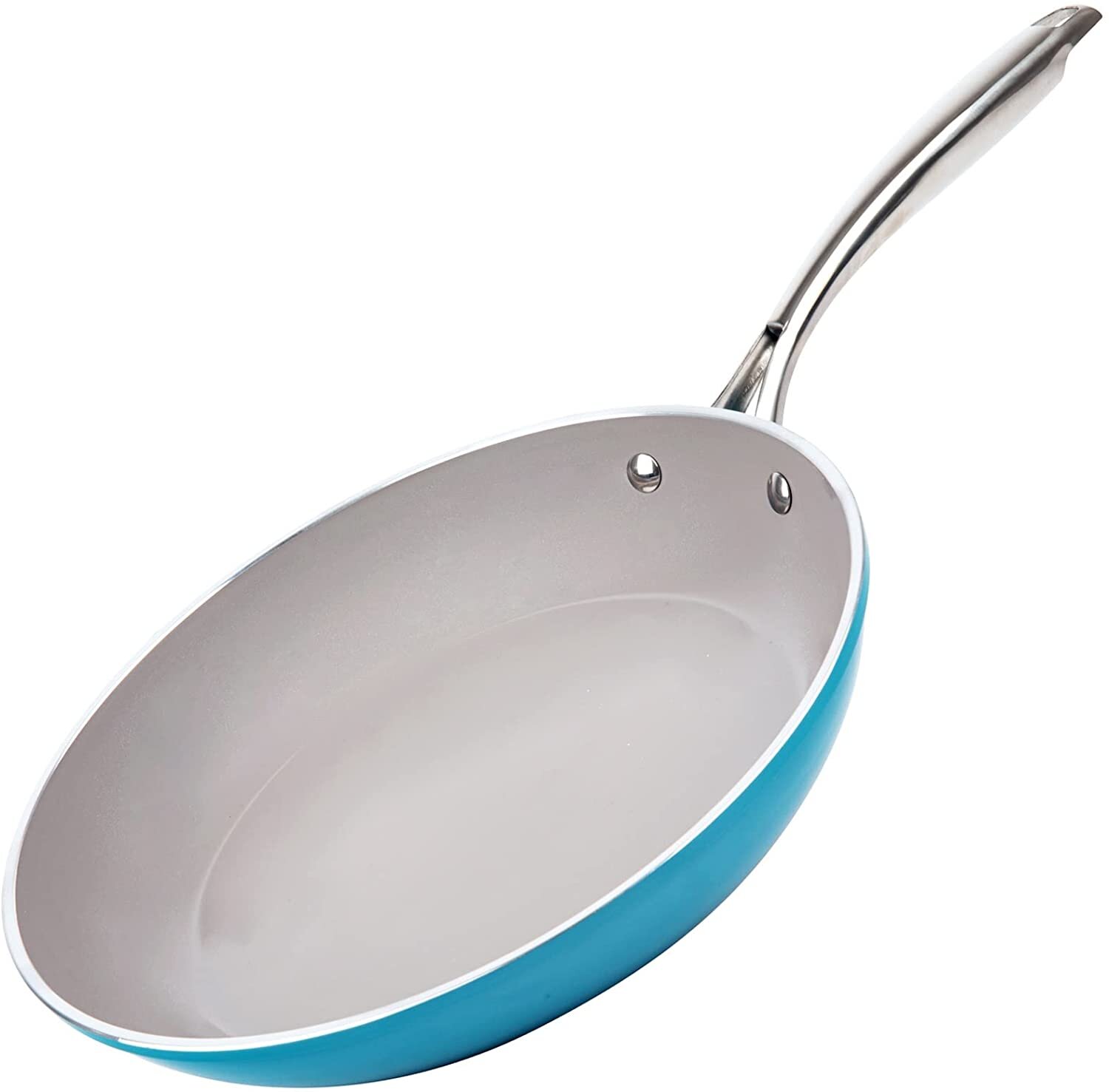 Gotham Steel Aqua Blue 12 Nonstick Fry Pan with Stay Cool Handle