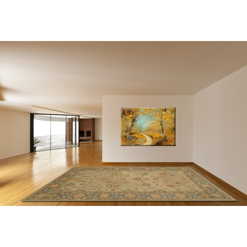 Mowbray Wool Oriental Indoor Rug, Square 1'6"