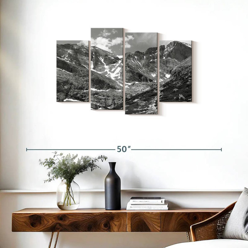 Montagnes Rocheuses d'Alvord - monochrome, H 22 po x l 36 po
