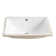 Allier Ceramic Rectangular Undermount Bathroom Sink with Overflow