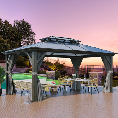 Aluminum Double Roof Patio Gazebo