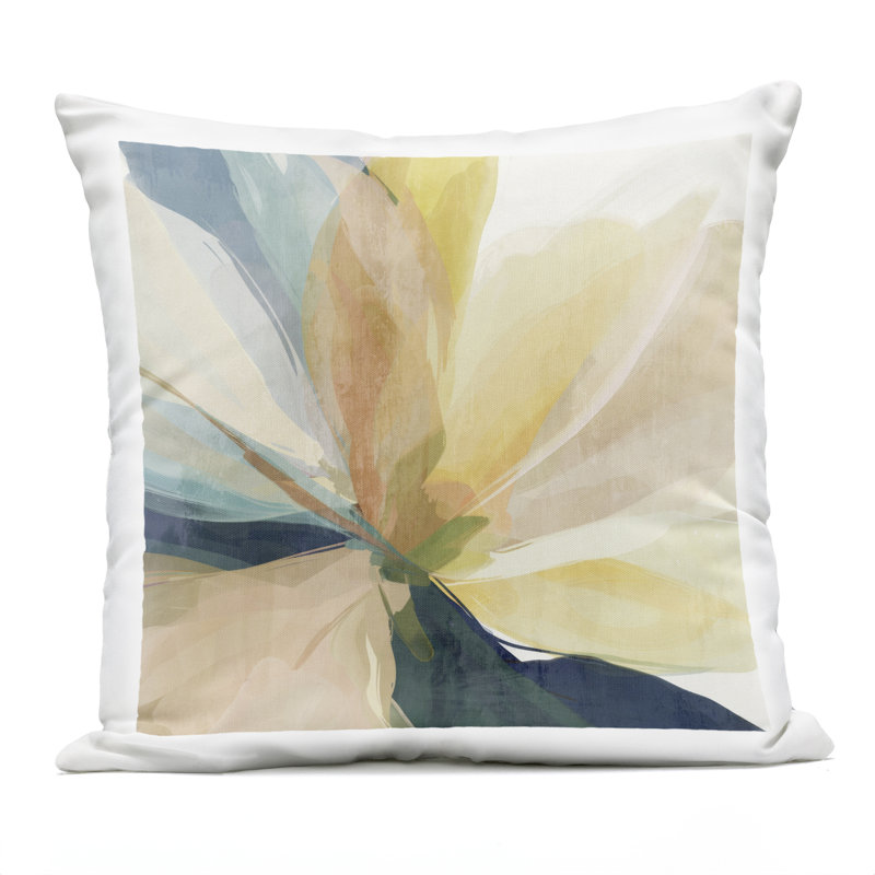 Contemporary Sunshine Floral Outdoor Printed Pillow design by Irena Orlov