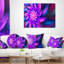 Énorme fleur mauve fractale - coussin à imprimé floral-30729851-30729855