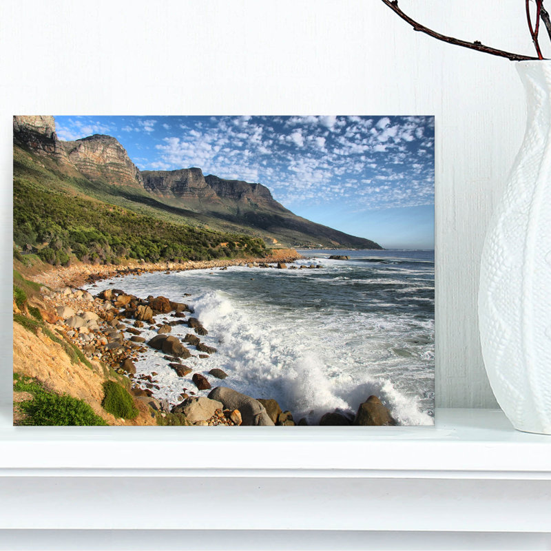 Magnifique bord de mer sud-africain - reproduction de photo, H 16 po x l 32 po