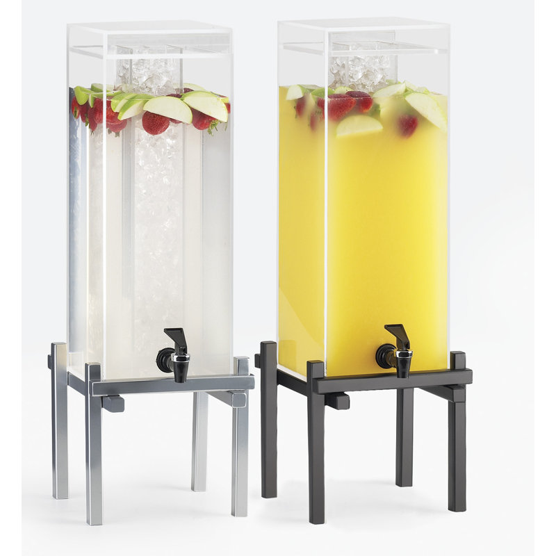 Distributeur de boissons un par un 3 gallons avec chambre, H 17,75 po x l 10,25 po x P 10,25 po, Noir