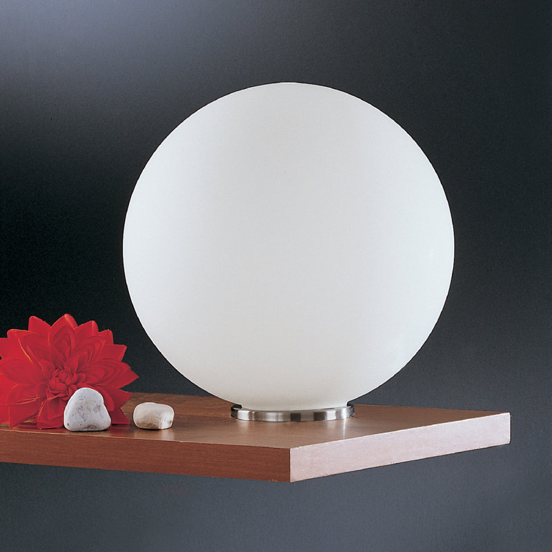 Lampe de table Mia, H 10,25 po x l 9,84 po x P 9,84 po, Argent