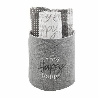 Ultimate Gray Towels with Handy Bucket - 21x14 Towels, 4.75x4.25 Bucket