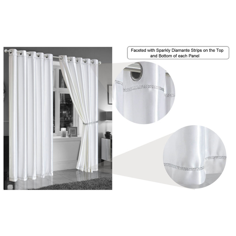 Denizcan Room Darkening Curtain Pair, Width 114 x Drop 182cm