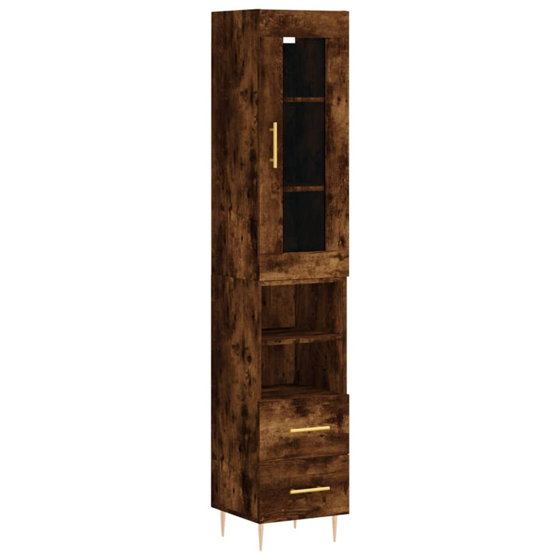34.5cm Sideboard, Smoked Oak