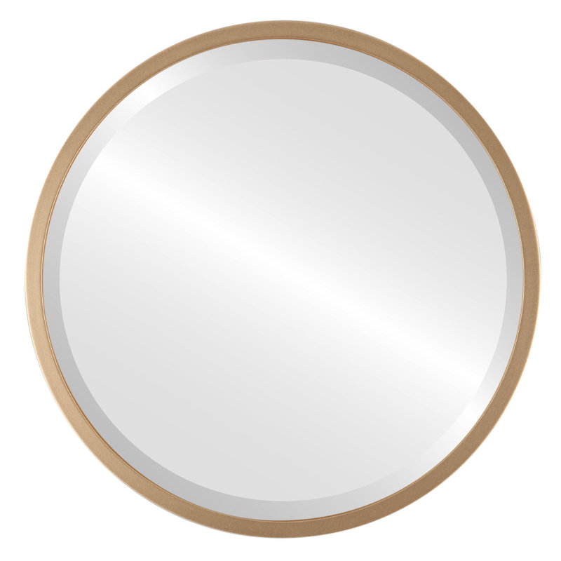 Miroir d'appoint Campblin, H 19,12 po x l 19,12 po, Jet doré