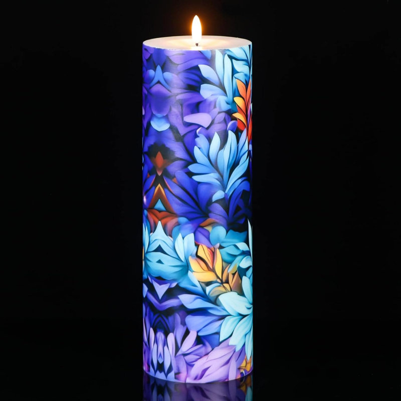4"x12" Large Waterproof Outdoor Flameless Pillar Candles: Remote Timer, Battery-Operated Flickering LED, Pack of 1