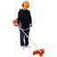 52Cc Weed Wacker alimenté au gaz, multifonction 3 en 1, coupe-bordures, têtes d'attachement de mauvaises herbes de 8 pouces, lame en métal 3T de 10 po, poignée en caoutchouc, bandoulière et sangle inclus, conforme EPA