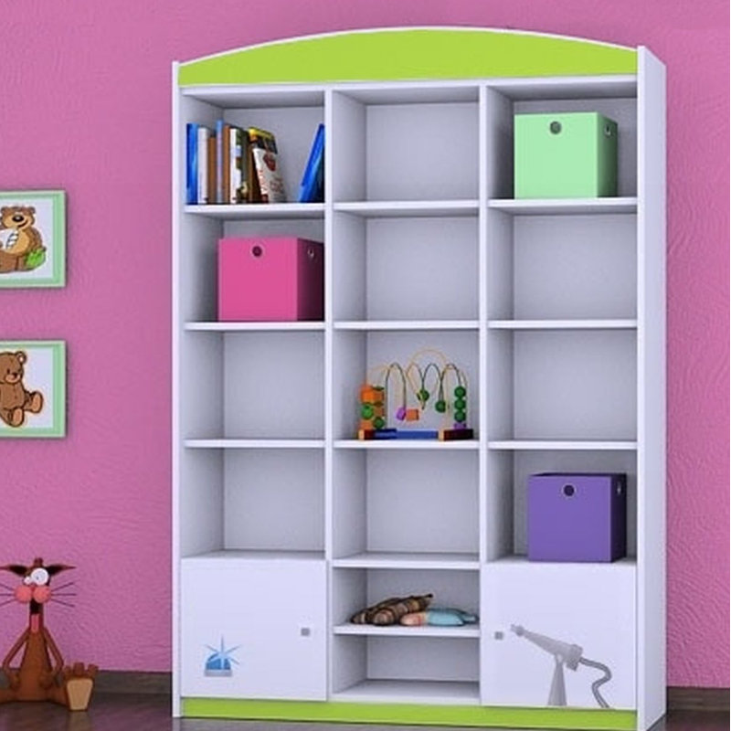 Anton 183cm H X 132cm W Kids Cube, Green