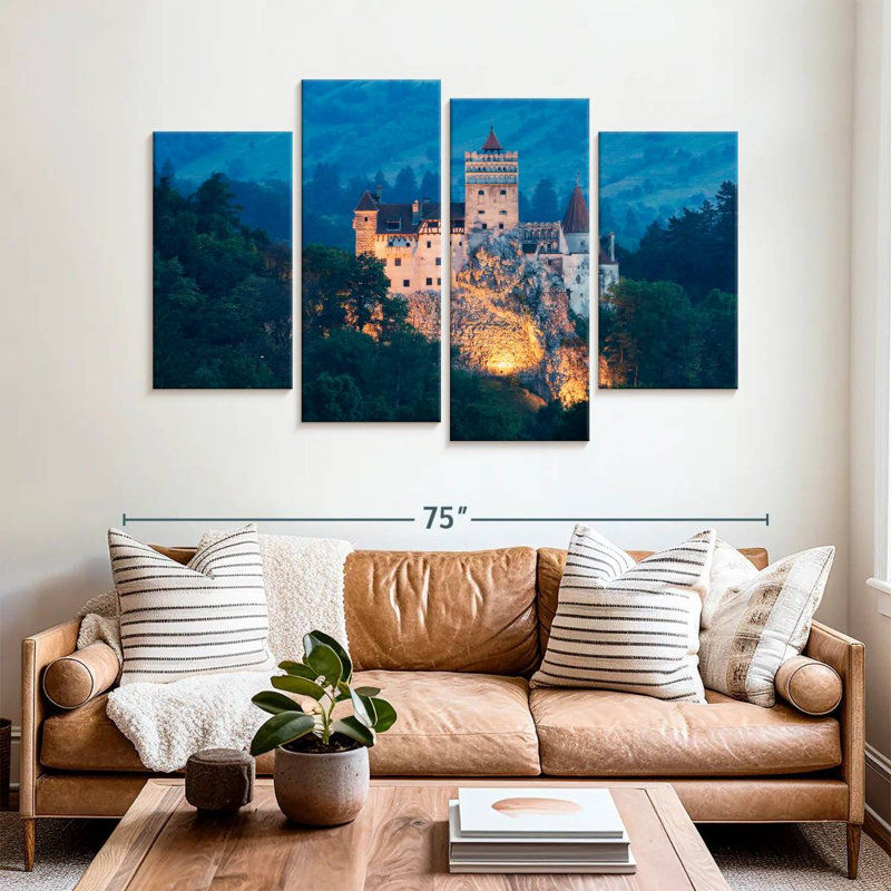 Lilie Bran Hill Castle, H 42 po x l 68 po