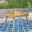 Table de salle à manger d'extérieur en bois massif, table de cuisine de patio 