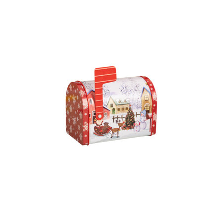  Christmas Mailbox Tin Box