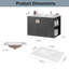 Meuble-lavabo simple 29,90 po avec plateau en céramique Gaudentas-1952012394