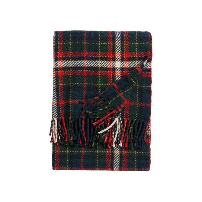 Pendleton Hickory Fireside Throw, Green/Red Plaid