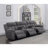 Charcoal 5-Piece Power Home Theater Seating