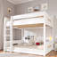 Lit superposé avec tablettes de rangement, ports USB et barrières de sécurité-838052213
