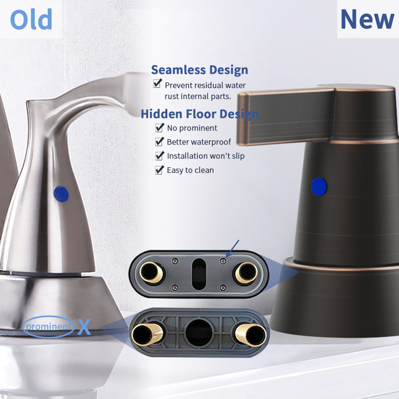 -degree Swivel Oil-rubbed Bronze Modern Faucet For Bathroom Sinks - Durable And Easy To Install